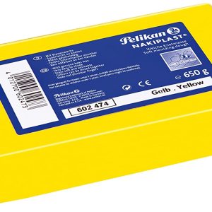 infuzijski in ročni laminat Plastelin Nakiplast 681 - rumen, 650 g Plastelin rumen, dobro viden.